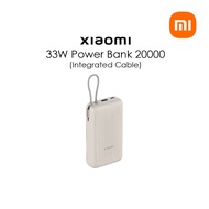 CCC Certification Xiaomi Power Bank 20000mAh Integrated Cable 33W Max Power Type C
