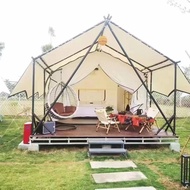 （In stock）Children's Room Tent Camping Outdoor B &amp; B Camping Tent Full Set Tent Outdoor Wooden House Outdoor Mosquito-Proof Tent