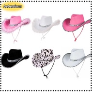 BEBETTKISS Cowgirl Hat Cosplay Sequin Fashion Funny Costume Party Sequin Cowgirl Hats