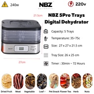 NBZ 5 Tray Dehydrator BPA Free Dryer Fruit Dryer Food Dryer Food Dehydrators Machine mesin Pengering