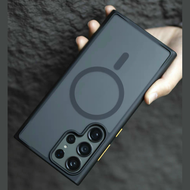 Ốp lưng nhám sạc từ tính cho Samsung Galaxy S23 Ultra hiệu Likgus PC Ultra-thin Frosted Magnetic Cas