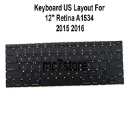 Keyboard US UK Layout For 12 inches Retina A1534 2015-2016
