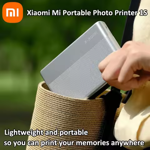 Global Version Xiaomi Mi Portable Photo Printer 1S Bluetooth 5.2 ZINK Inkless Technology Wireless Pr