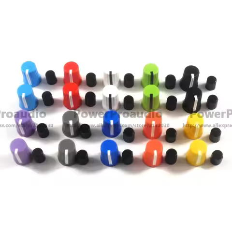 20PCS /LOT Colorful Rotary Knob NI For Traktor Kontrol Z1 Z2 S2 S4 S5 S8 DJ Controller Mixer