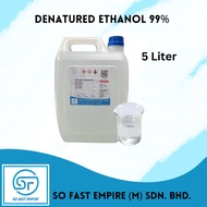Ethanol  Alcohol 99% (Denatured Absolute Ethanol-DAA1081) 5 LITER