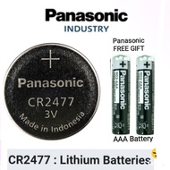 Panasonic CR2477 Battery NEW STOCK EXPIRY 12/2034 1PC+FREE GIFT Panasonic Battery