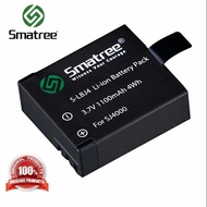 Smatree battery 1100 mAh fit for Akaso V50X , Brave 4 Action Camera