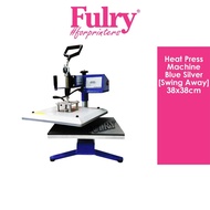 FULRY Heat Press Machine Blue Silver [Swing Away] 38x38cm