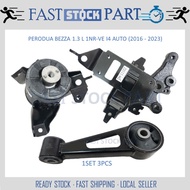 1SET 3PCS ENGINE MOUNTING - PERODUA BEZZA 1.3 AUTO (2017-2022)  (COMBINE WITH BRACKET)