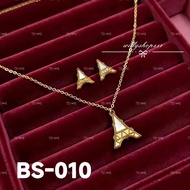 WILY bangkok 18k jewelrySet Fashionable Retro style pendant with chain High Quality BS-010 - BS-012