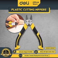 Deli Plastic Cutting Nippers / Tang Potong Kawat 5 dan 6 Inch Pegangan TPR EDL030XA