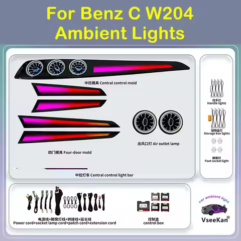 For Benz C W204 Ambient Lights Welcome to Inquire and Get Wholesale Prices