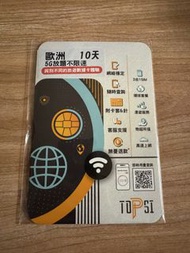 歐洲10天5G無限不限速旅遊數據卡