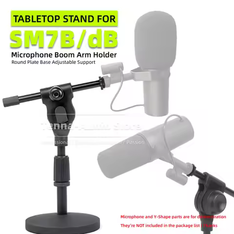 Tabletop Microphone Stand Compatible With Shure SM7B SM7dB SM 7B SM7 7 B dB Mic Mount Desktop Rack H
