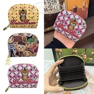 IOEFSGF69 Wallet, Little Bear Multi-Card Slot Card Holder, Cute Integrated Short Style Large Capacit