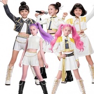 Popular Singer Costume For Kids Girl KPop Demon Hunter Costumes Children Clothing Set Demon Slayer S