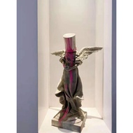 Banksy Iron Barrel Paint Angel Figure Gray Trendy Doll Ornaments Sculpture ins Gifts Banksy