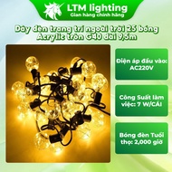 Decorative String Lights with 25 Round Acrylic Balls G40 Width 7.5m For Weddings, Events, Coffee Sho