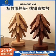 [in stock] Heat Insulation Mat Tree Table Mat Bowl Mat Coaster Creative Household Anti-scalding Dini
