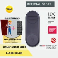 Yale Linus® Smart Lock Black (NEW 2022) Free Lock Cylinder &amp; Installation AND 1 Gift