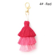 Tassel Rumbai Susun Hiasan Gantungan Kunci Tas Bohemian Style Bag Charm Tassel Macrame Keychain