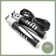 เชือกกระโดด Speed Rope นับรอบกระโดดได้ (Black) เชือกกระโดด ออกกําลังกาย ปรับความยาวได้ ที่กระโดดเชือ