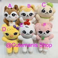 Kpop Doll Toy IVE Cherry Plush Kawaii Cartoon Jang Won Young Plushies Doll