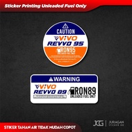 Sticker Printing Unleaded Fuel Only VIVO REVVO Fuel Tank Sticker