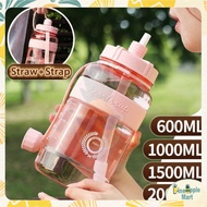 1L/2L 2000ml Water Bottle Large Capacity Bottles Sports Drinking Bottle Outdoor Portable Kettle Boto