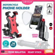 LOVIDA MOTOWOLF Aluminium Phone Holder Handle Bar Side Mirror Motorcycle Phone Holder Bag Motorbike 