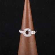 BVLGARI(寶格麗) BVLGARI BVLGARI 銅錢 鑲鑽戒指 18K白金/鑽石 51 白金