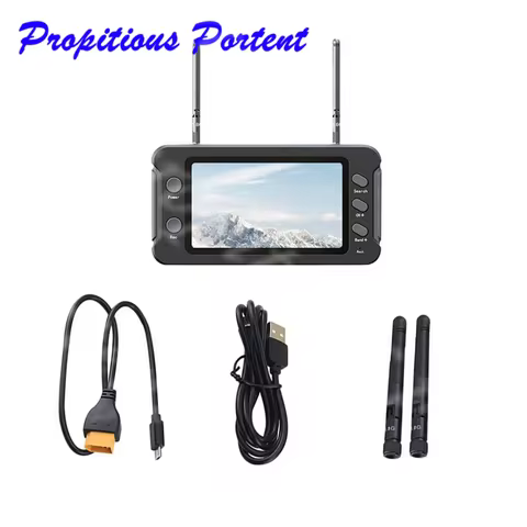 SoloGood Monitor FPV 5,8G con DVR 40CH Pantalla LCD de 4,3 pulgadas 16:9 NTSC/PAL Grabación de vĆdeo