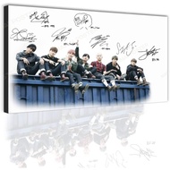 BTS Autographed Poster BTS Canvas Poster Print