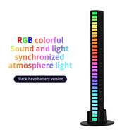 GOOJODOQ LED RGB Lampu Bar | Strip Spectrum Audio Indicator Music Sound Control Lamp Music Atmospher