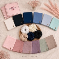 Tudung Eyelash Bawal Bidang 47 & Cotton Shawl (Soul Sisters Heejab)