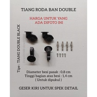 WHEEL POLE, WHEEL CLAMP, DOUBLE WHEEL MOUNT, SUITCASE SPARE PARTS