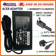 ACER 135W 5.5*1.7mm ASPIRE ALL-IN-ONE DESKTOP PC Z5770 Z5771 Z5772 CHARGER ADAPTER