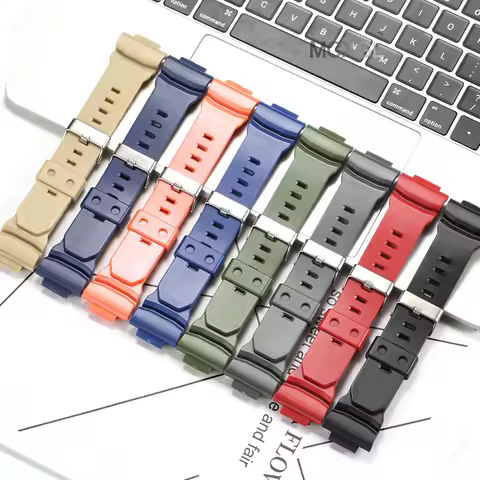 GA-150 Replacement Strap For Casio GA150 GA200 GA201 GA300 GA-310 Mens Watch Band 16mm Resin Watch A