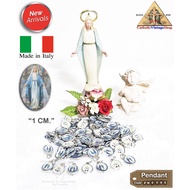 Metal Necklace Pendant Virgin Mary Coin Italian Catholic ITALY PN0090 Charm