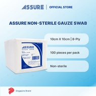 ASSURE Gauze Swab Non-Sterile (10cm X 10cm, 8-Ply) 100'S/Pkt