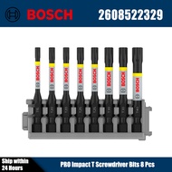 BOSCH 2608522329 PRO Impact T Screwdriver Bit 8 pcs Hex Shank HSS Durable Power Tool Accessories