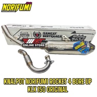 EXHAUST ROCKET 4 BORE UP KLX 150NORIFUMI