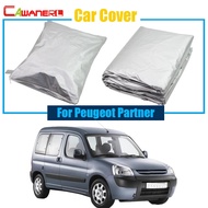 belook ผ้าคลุมรถ Cawanerl ป้องกันรังสียูวี ป้องกันแสงแดด หิมะ ฝน ฝุ่น สำหรับ Peugeot Partner B8T9Hตั