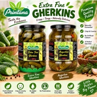 PRINTANA EXTRA FINE GHERKINS/AUGERKEN CORNICHONS GHERKINS 680G