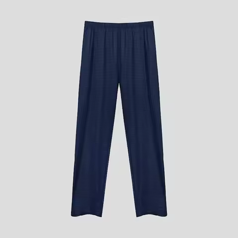 pajama pants men's summer ice silk casual trousers air-conditioned trousers thin spring and autumn l