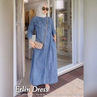 Sale Erlin Dress Jeans Wanita Kekinian bq