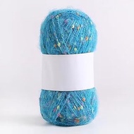 Lake Blue Speckled Yarn 50g,DIY Knitting, Crocheting, Scarves, Hats, Decor Crafts, Soft Handmade Sup