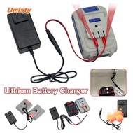 UMISTY Dual-head Charger, Overload Protection 18/21V/24V Lithium Lithium Battery Charger, Universal 