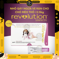 Nhỏ gáy Revolution - Tri Ve Rận Bọ Chét Ký Sinh Trùng Trong và Ngoài Cho Chó Mèo Thỏ