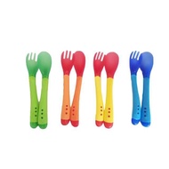 READY BANDUNG Baby Feeding Spoon Fork Set Heat Sensor Baby Spoon Baby Fork Heat Sensor Baby Feeding 